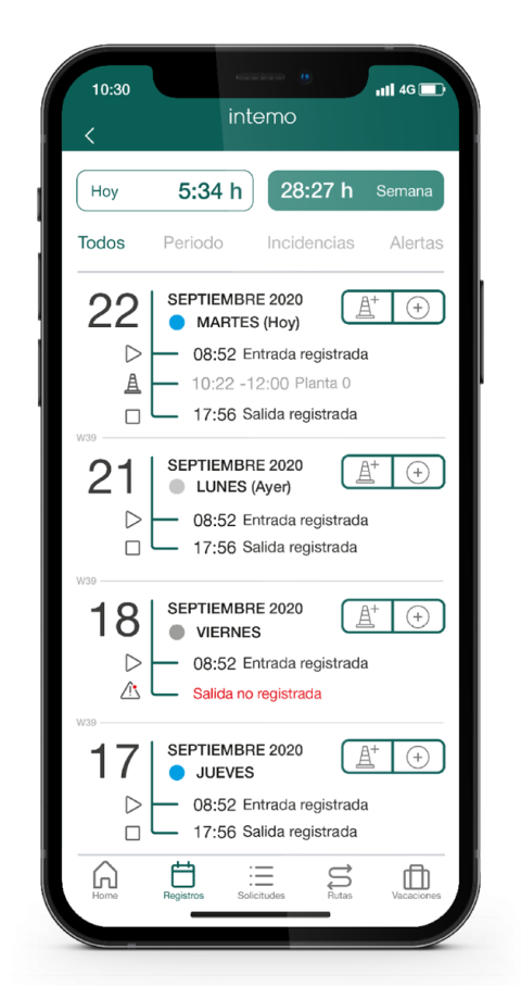 Intemo Gratis Electronic devices, tactile screen, access control | Intemo